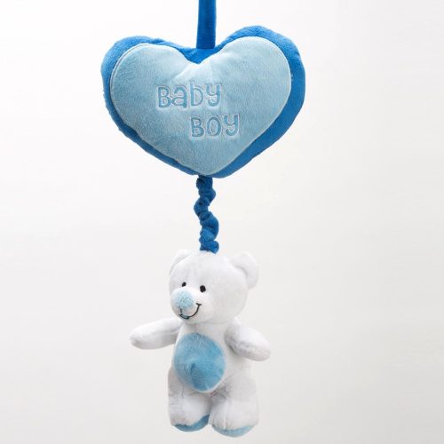 מובייל דובי עם לב מפרווה מנגן לתינוקות K400137