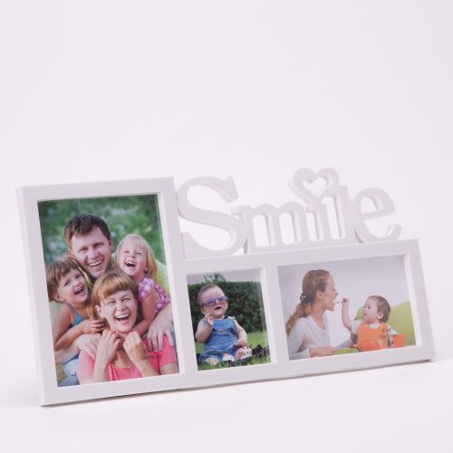 מסגרת לתמונה 3 תמונות לקיר SMILE K600025