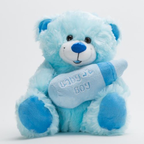 דובי לתינוקות 25 ס"מ פרוותי מחזיק בקבוק רקום K100074-2