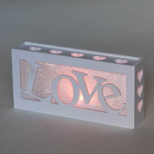 מנורת לד LED אהבה LOVE מחליפה צבעים K600048-3