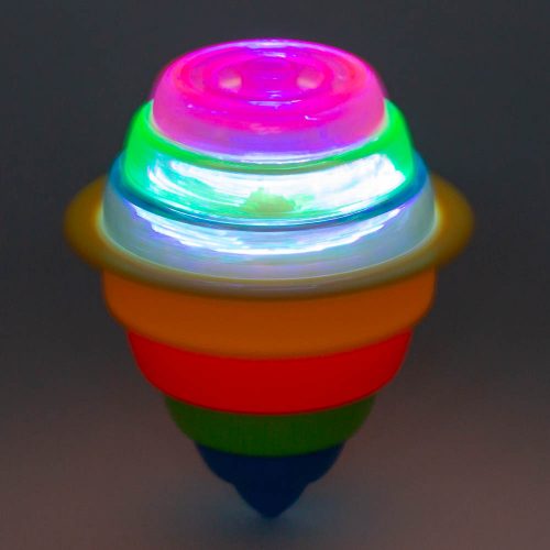 סביבון חנוכה צבעוני מנגן את השיר סביבון סוב סוב עם אורות לדים בצבעים K200214-1
