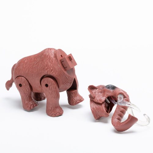 פיל צעצוע חום הולך עם קולות ואורות צבעוניים K200238-3