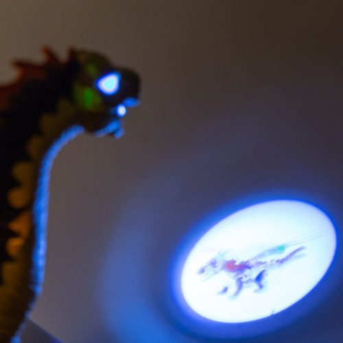 דינוזאור צעצוע ברכיוזאורוס עם מקרן אור, צלילים ואורת צבעוניים K200241-4