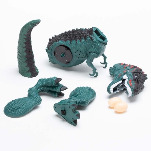 דינוזאור גדול בובת צעצוע להרכבה ולמשחק מטילה ביצים מוציאה קול ומדליקה אורות K200243-2