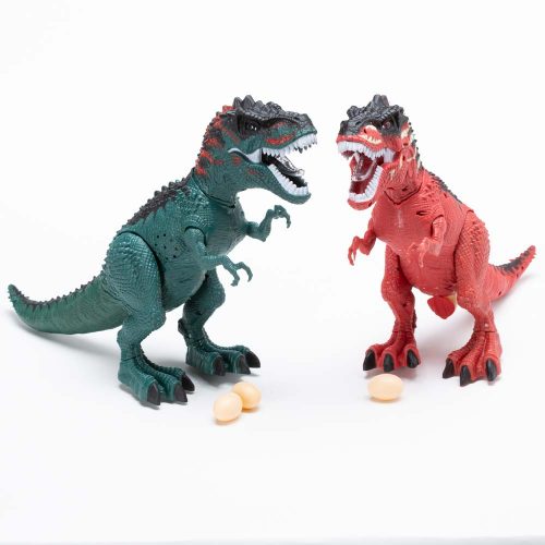דינוזאור גדול בובת צעצוע להרכבה ולמשחק מטילה ביצים מוציאה קול ומדליקה אורות K200243
