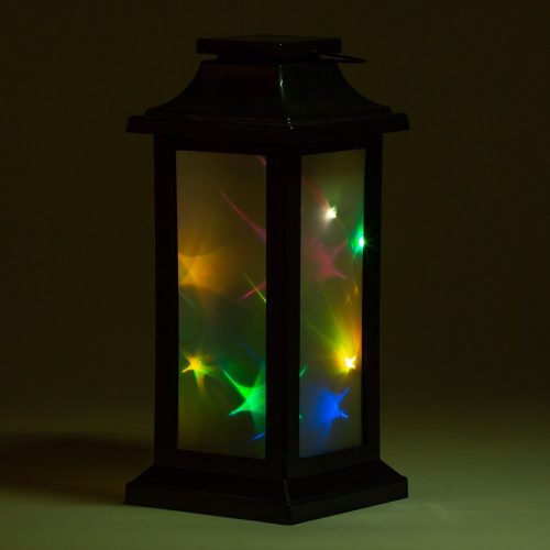 מנורת לילה מעוצבת עששית עם אורות לד צבעוניים לחדרי ילדים K600064
