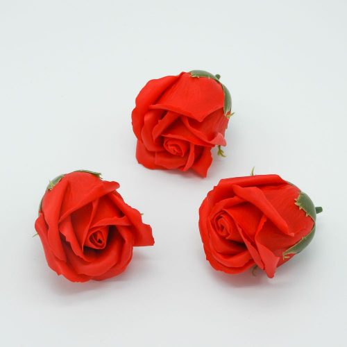 פרח סבון בודד ורד בצבע אדום K400385-1