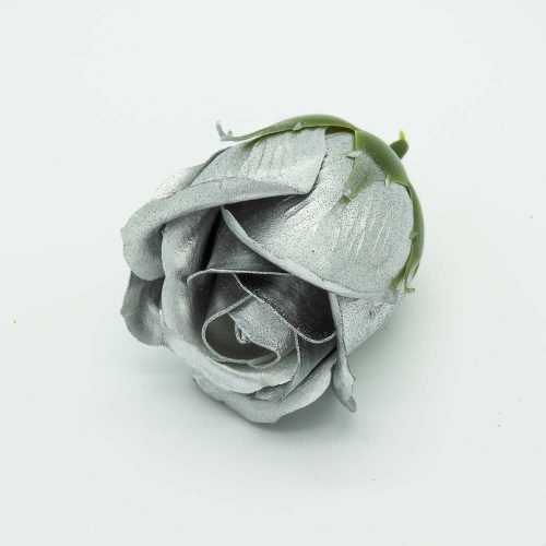 פרח סבון בודד ורד בצבע כסף K400388