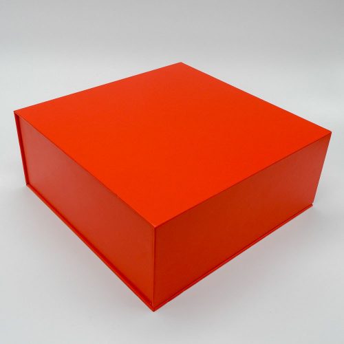 קופסת מתנה נפתחת אדומה עם מסך ונגן וידאו K400393-2