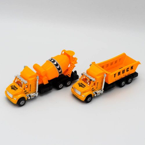 2 משאיות צעצוע לילדים כתומות K200354-1