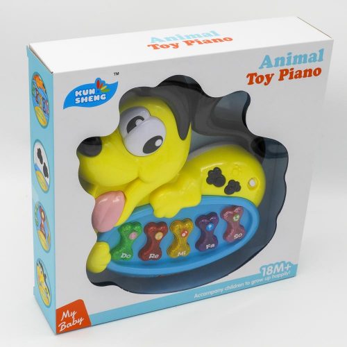 פסנתר לתינוקות מנגן עם אורות בצורת כלב K200386-2