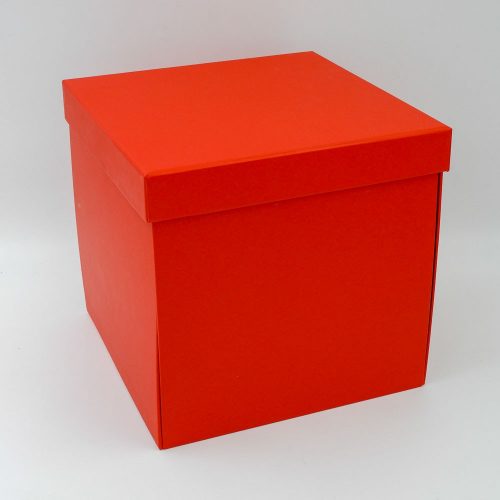קופסת תמונות נפתחת אדומה מרובעת - 4 קופסאות עם תמונות K400432-2