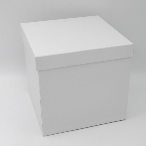קופסת תמונות נפתחת לבנה מרובעת - 4 קופסאות עם תמונות K400433-2