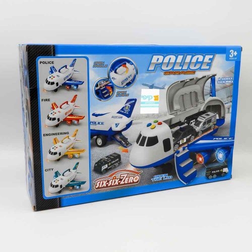 מטוס צעצוע חשמלי בסט למשחק שדה תעופה משטרה לילדים K200517-1