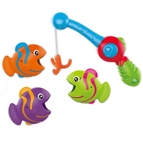 משחק דגים צעצוע לאמבטיה לתינוקות חכה ו-3 דגים K200638-1