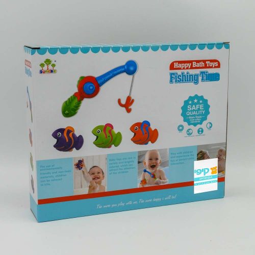 משחק דגים צעצוע לאמבטיה לתינוקות חכה ו-3 דגים K200638-2