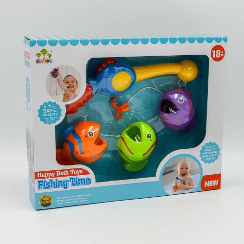 משחק דגים צעצוע לאמבטיה לתינוקות חכה ו-3 דגים K200638