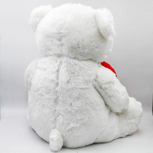 דובי עם לב אדום 60 ס"מ מטאלי זוהר באהבה גדולה צד אחורי
