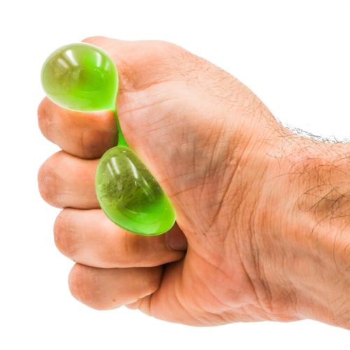 כדור לחץ קטן 4 ס"מ להפגת מתחים עשוי סיליקון רך וגמיש ירוק