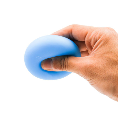 כדור לחץ נמתח 6 ס"מ להפגת מתחים בצבעי ניאון כחול במעיכה