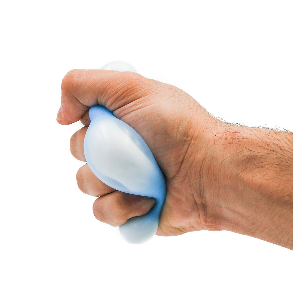 כדור לחץ נמתח 6 ס"מ להפגת מתחים בצבעי ניאון כחול