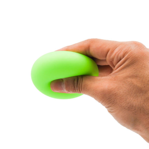 כדור לחץ נמתח 6 ס"מ להפגת מתחים בצבעי ניאון ירוק במעיכה