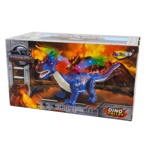 דינוזאור לילדים חשמלי עם כנפיים אורות צבעוניים וקול K200795-3