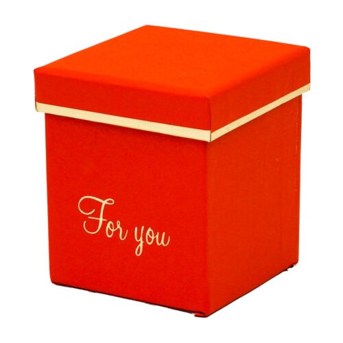 קופסת שוקולדים קטנה For you בצבע אדום K000074-2